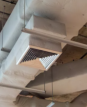 Commercial air ducts and vents in Las Vegas facilities.